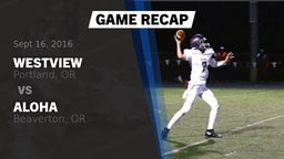 Recap: Westview  vs. Aloha  2016