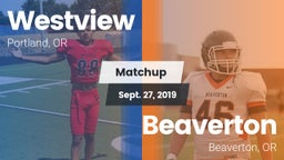 Matchup: Westview  vs. Beaverton  2019