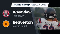 Recap: Westview  vs. Beaverton  2019