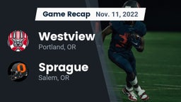Recap: Westview  vs. Sprague  2022