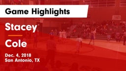 Stacey  vs Cole  Game Highlights - Dec. 4, 2018