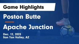 Poston Butte  vs Apache Junction  Game Highlights - Dec. 12, 2023
