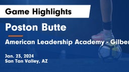 Poston Butte  vs American Leadership Academy - Gilbert  Game Highlights - Jan. 23, 2024