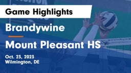 Brandywine  vs Mount Pleasant HS Game Highlights - Oct. 23, 2023