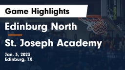 Edinburg North  vs St. Joseph Academy  Game Highlights - Jan. 3, 2023