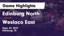 Edinburg North  vs Weslaco East  Game Highlights - Sept. 24, 2019