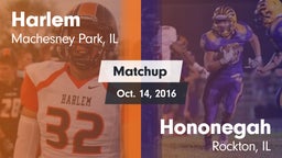 Matchup: Harlem  vs. Hononegah  2016