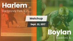Matchup: Harlem  vs. Boylan  2017