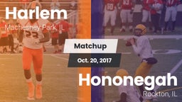 Matchup: Harlem  vs. Hononegah  2017