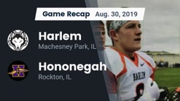 Recap: Harlem  vs. Hononegah  2019