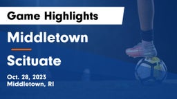 Middletown  vs Scituate  Game Highlights - Oct. 28, 2023