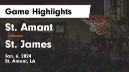 St. Amant  vs St. James  Game Highlights - Jan. 6, 2024