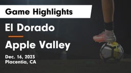 El Dorado  vs Apple Valley  Game Highlights - Dec. 16, 2023