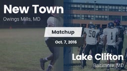 Matchup: New Town  vs. Lake Clifton  2016