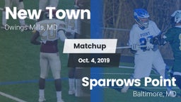 Matchup: New Town  vs. Sparrows Point  2019