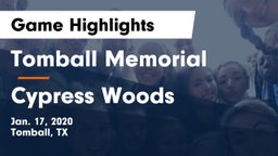 Tomball Memorial vs Cypress Woods  Game Highlights - Jan. 17, 2020