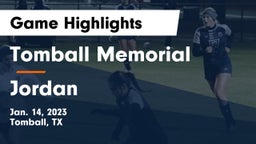Tomball Memorial  vs Jordan  Game Highlights - Jan. 14, 2023