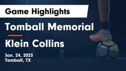 Tomball Memorial  vs Klein Collins  Game Highlights - Jan. 24, 2023