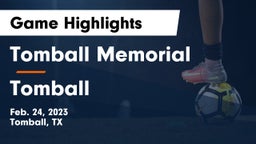 Tomball Memorial  vs Tomball  Game Highlights - Feb. 24, 2023