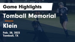 Tomball Memorial  vs Klein  Game Highlights - Feb. 28, 2023