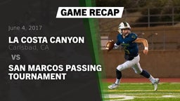 Recap: La Costa Canyon  vs. San Marcos Passing Tournament 2017