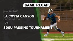 Recap: La Costa Canyon  vs. SDSU Passing Tournament 2017