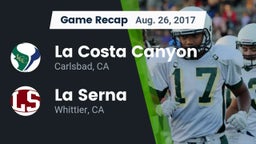 Recap: La Costa Canyon  vs. La Serna  2017