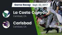 Recap: La Costa Canyon  vs. Carlsbad  2017
