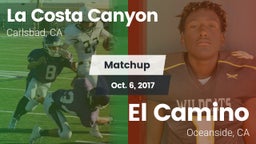 Matchup: La Costa Canyon vs. El Camino  2017