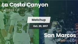 Matchup: La Costa Canyon vs. San Marcos  2017