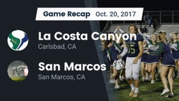 Recap: La Costa Canyon  vs. San Marcos  2017