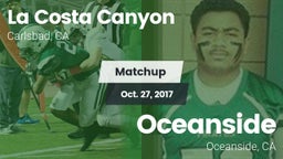 Matchup: La Costa Canyon vs. Oceanside  2017