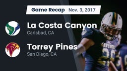 Recap: La Costa Canyon  vs. Torrey Pines  2017