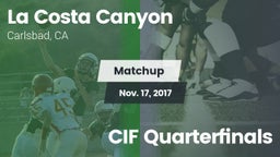 Matchup: La Costa Canyon vs. CIF Quarterfinals 2017