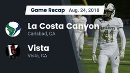 Recap: La Costa Canyon  vs. Vista  2018