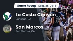 Recap: La Costa Canyon  vs. San Marcos  2018