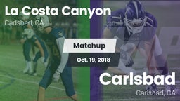 Matchup: La Costa Canyon vs. Carlsbad  2018
