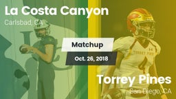 Matchup: La Costa Canyon vs. Torrey Pines  2018