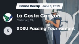 Recap: La Costa Canyon  vs. SDSU Passing Tournament 2019