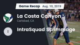 Recap: La Costa Canyon  vs. IntraSquad Scrimmage 2019