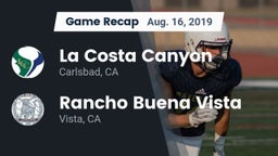 Recap: La Costa Canyon  vs. Rancho Buena Vista  2019
