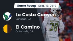 Recap: La Costa Canyon  vs. El Camino  2019