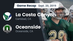 Recap: La Costa Canyon  vs. Oceanside  2019