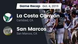 Recap: La Costa Canyon  vs. San Marcos  2019