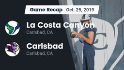 Recap: La Costa Canyon  vs. Carlsbad  2019