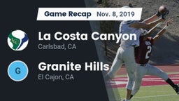 Recap: La Costa Canyon  vs. Granite Hills  2019