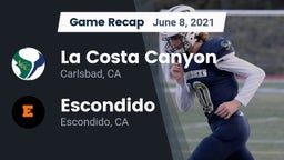Recap: La Costa Canyon  vs. Escondido  2021