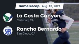Recap: La Costa Canyon  vs. Rancho Bernardo  2021