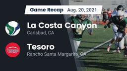 Recap: La Costa Canyon  vs. Tesoro  2021