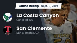 Recap: La Costa Canyon  vs. San Clemente  2021